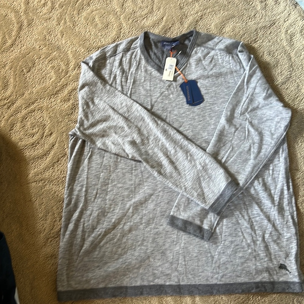 Brand new reversible Tommy bahama gray men's light weight shirt size 2xl